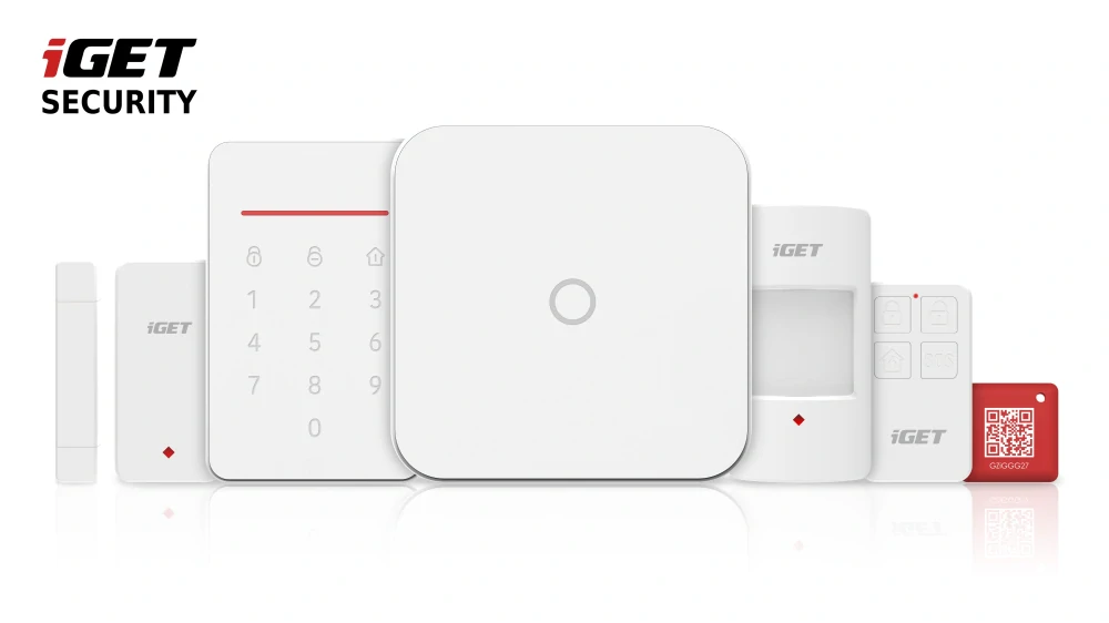 iGET SECURITY M5-4G Premium - Inteligentní zabezpečovací systém 4G LTE/WiFi/Ethernet/GSM, set