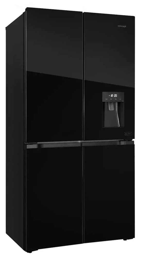 CONCEPT Americká lednice s dávkovačem vody LA8891bc BLACK