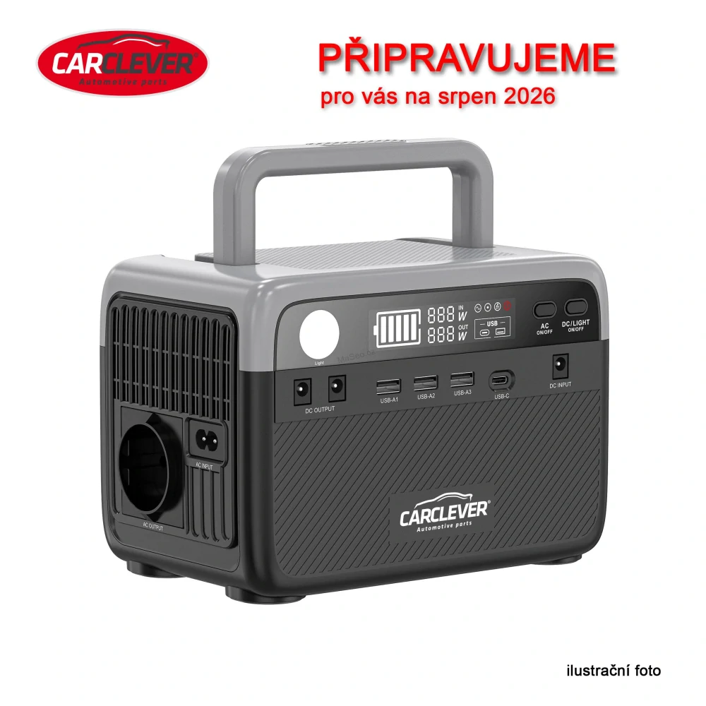 Nabíjecí stanice CARCLEVER - powerbanka, 230,4 Wh, AC-300W