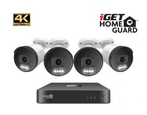 iGET HOMEGUARD HGNVK88504 - PoE 4K UltraHD NVR CCTV 8CH + 4x kamera