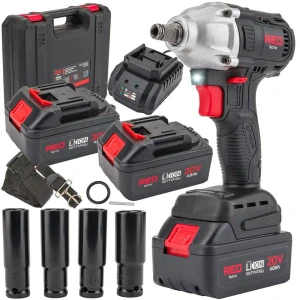 AKUMULÁTOROVÝ Rázový utahovák 20V 4Ah 380Nm RED TECHNIC RTAKU0026