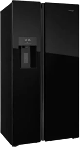CONCEPT americká lednice s výrobníkem ledu LA7691bc BLACK