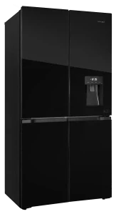 CONCEPT Americká lednice s dávkovačem vody LA8891bc BLACK