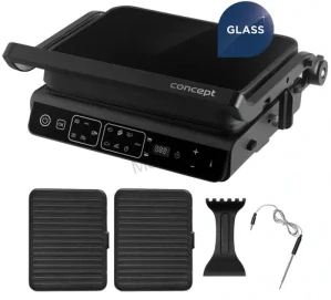 Kontaktní gril s teplotní sondou Glass GE3600
