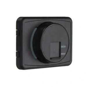 USB QC3.0 + USB-C zásuvka 12/24V, montáž na povrch