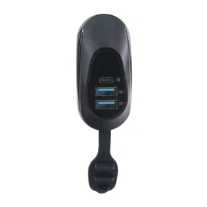 2x USB QC3.0 + USB-C zásuvka 12/24V