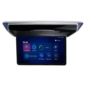 Stropní LCD motorický monitor 13,3" s OS. Android HDMI / USB, DO se snímačem pohybu, 4 barvy krytu