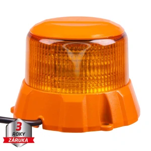 Robustní oranžový LED maják wl404fix, oranž.hliník, 48W, ECE R65