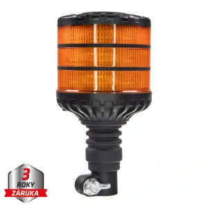 LED maják, 12-24V, 24xLED oranžový, na držák, ECE R65