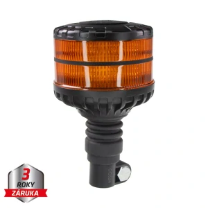 LED maják, 12-24V, 16xLED oranžový, na držák, ECE R65
