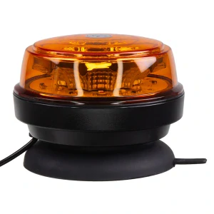 LED maják (wl180m1), 12-24V, 12x1W oranžový, magnet, ECE R65