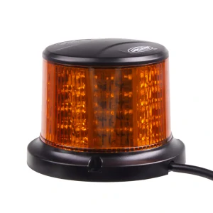LED maják (wl321m), 12-24V, 64x0,5W, oranžový, magnet, ECE R65 R10