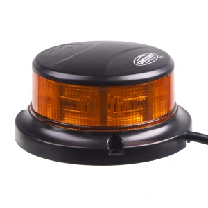 LED maják (wl322m), 12-24V, 64x0,5W, oranžový, magnet, ECE R65 R10