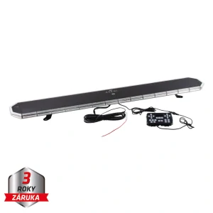 LED rampa 1240mm, oranžovo červeno/modrá+bílá, 10-30V, ECE R65