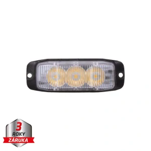 PROFI SLIM výstražné LED světlo vnější CH-01, oranžové, 12-24V, ECE R65