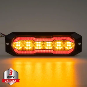 PROFI výstražné/zadní LED světlo, oranžové + červené, 12-24V, ECE R65