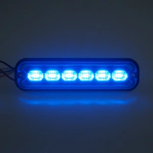 PREDATOR 6x4W LED, 12-24V, modrý, ECE R65