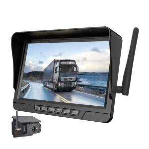 Bezdrátový parkovací a couvací set XQ12-F1, 7" LCD + 1x solární kamera