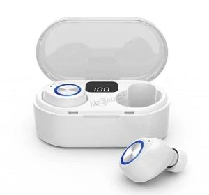 Bezdrátová sluchátka TW80 TWS Bluetooth 5.0 White (Android, iOS)