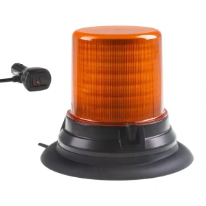 LED maják, 12-48V, 144x1W oranžový, magnet, ECE R65