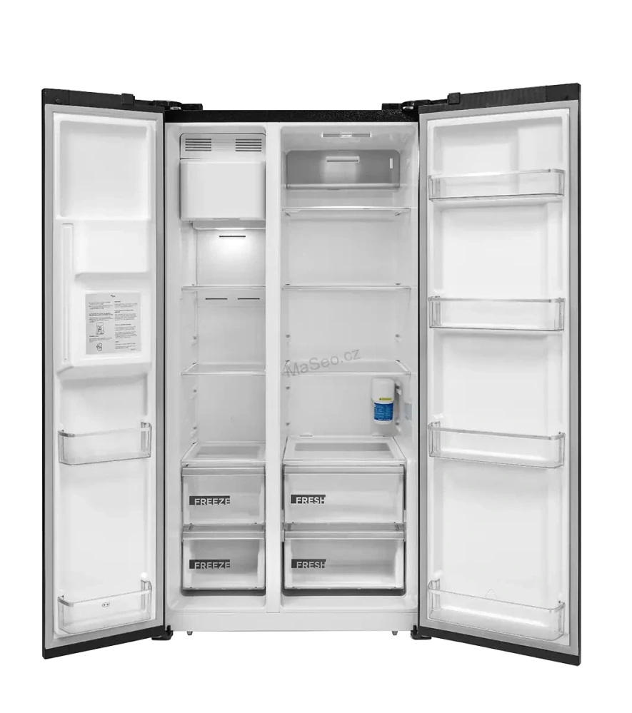 CONCEPT americká lednice s výrobníkem ledu LA7691bc BLACK