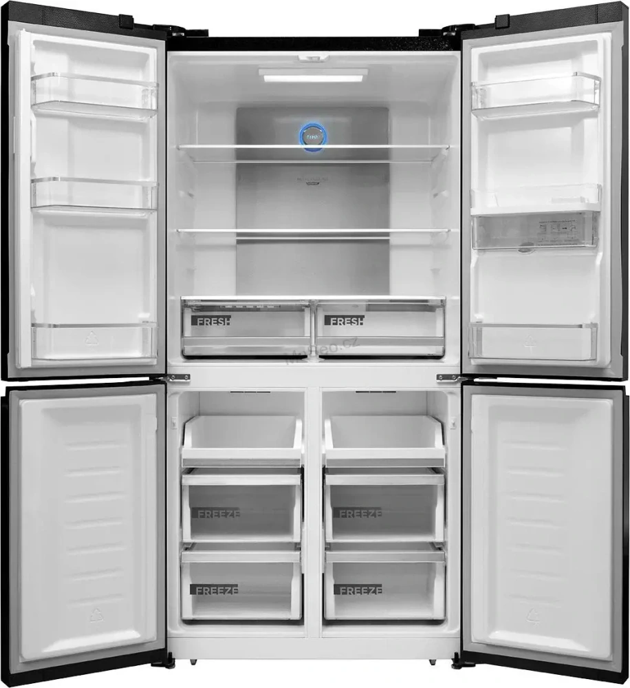 CONCEPT Americká lednice s dávkovačem vody LA8891bc BLACK