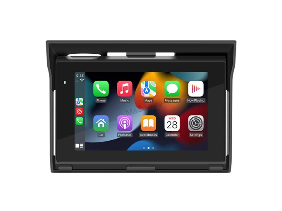 Monitor 5" (ds-502camo) na motocykl s Apple CarPlay, Android auto, Bluetooth, mini USB, micro SD