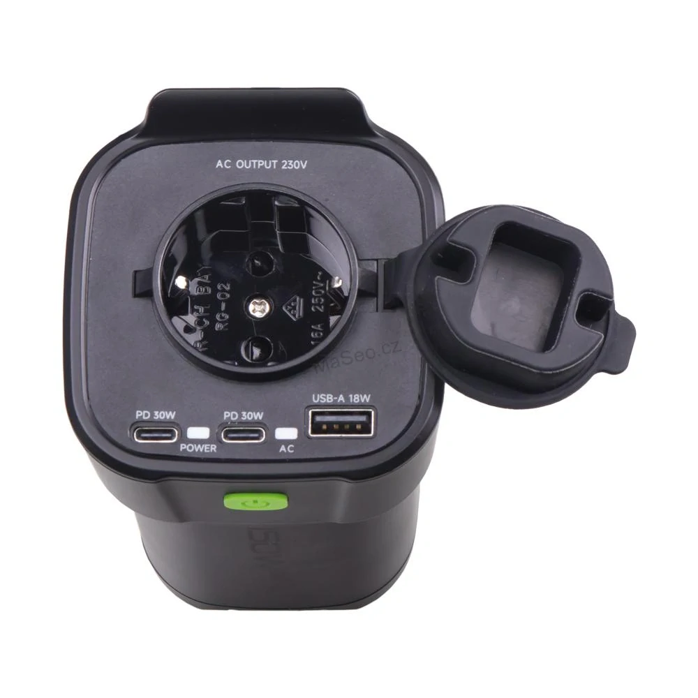 Interiérový měnič napětí z 12/230V/USB 150W do držáku nápojů