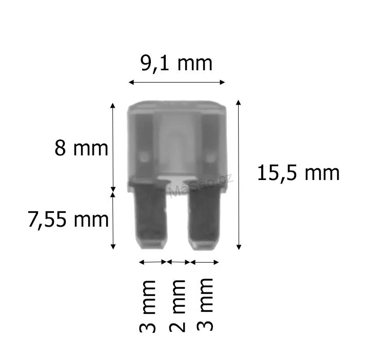 Pojistka nožová MICRO2 - 10ks