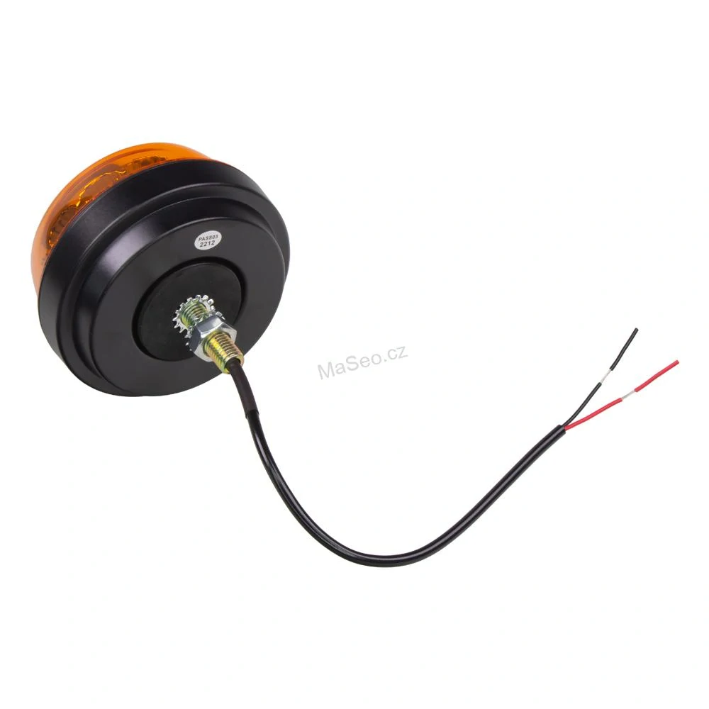 LED maják, 12-24V, 12x1W oranžový wl180fix1, pevná montáž, ECE R65