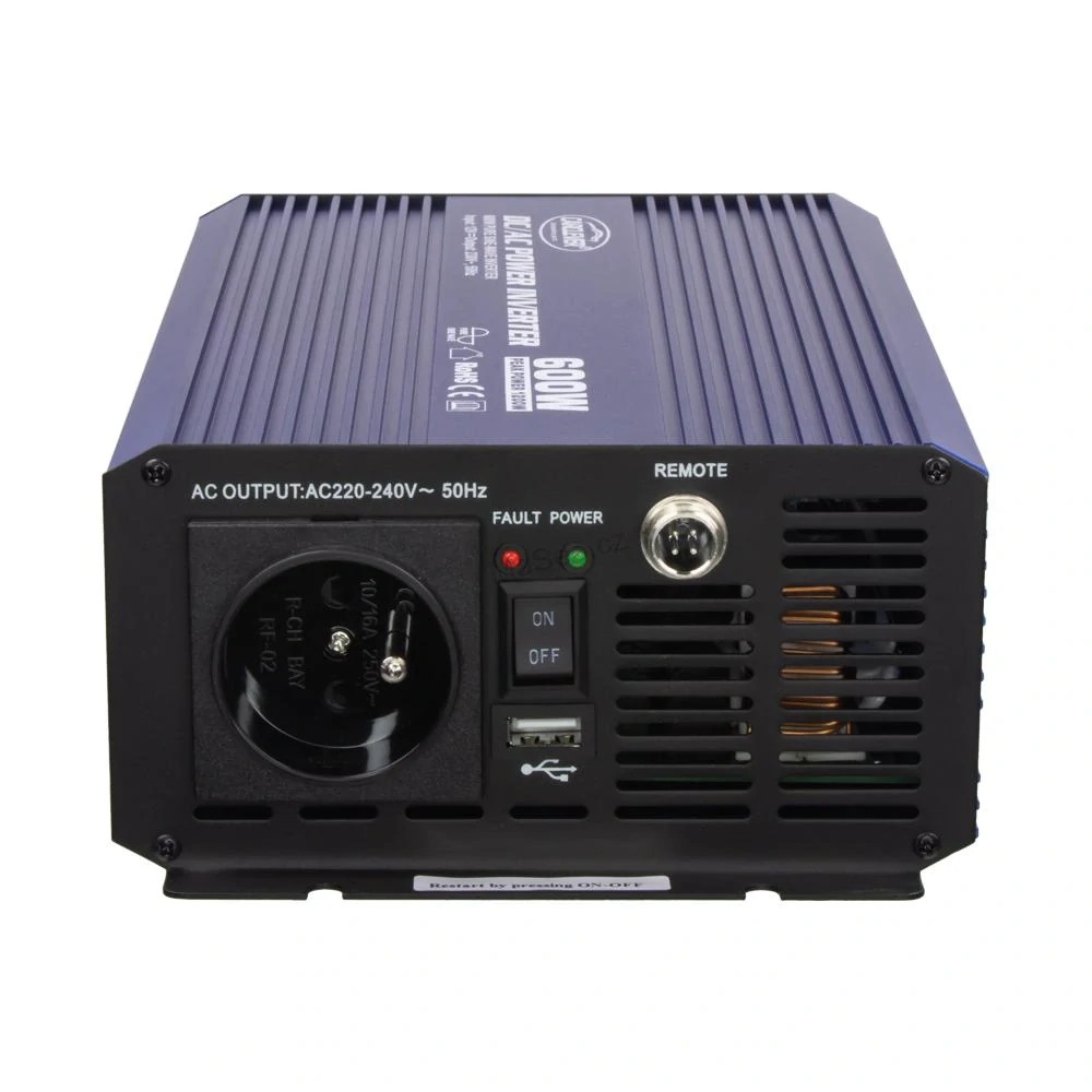 Sinusový měnič napětí z 12-24/230V, 600W