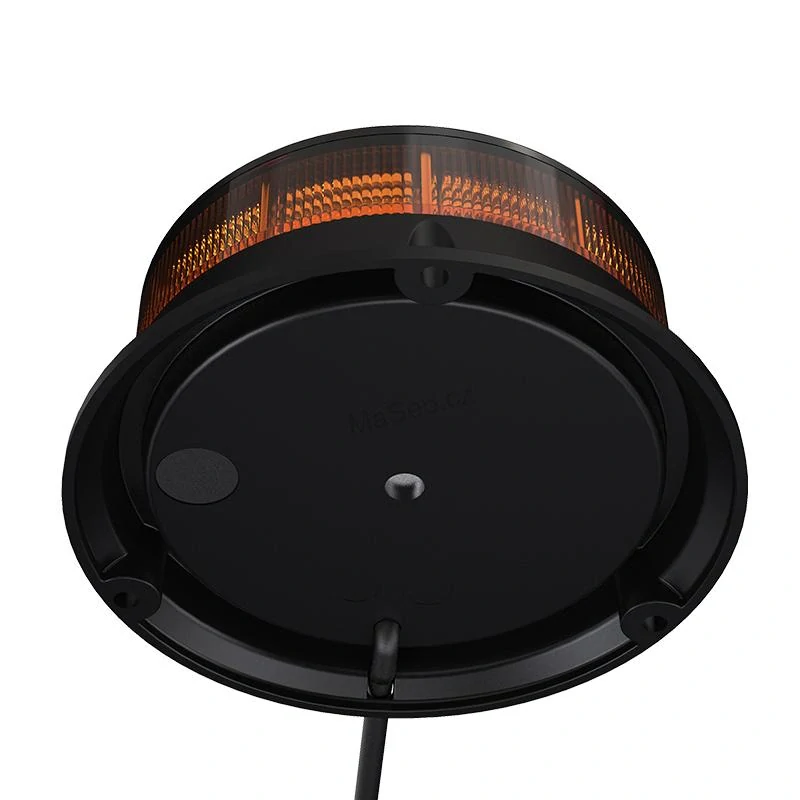 LED maják, 12-24V, 30x0,7W oranžový, pevná montáž, ECE R65 R10