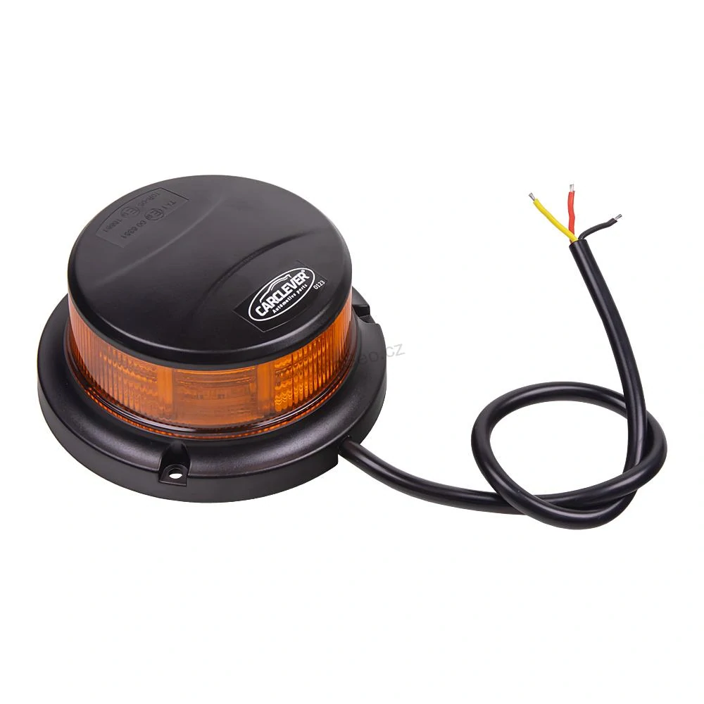 LED maják, 12-24V, 64x0,5W, oranžový wl322fix, pevná montáž, ECE R65 R10