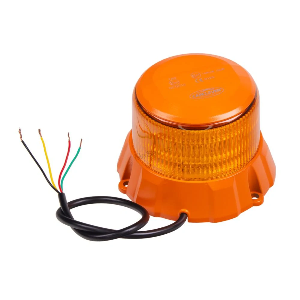 Robustní oranžový LED maják wl404fix, oranž.hliník, 48W, ECE R65