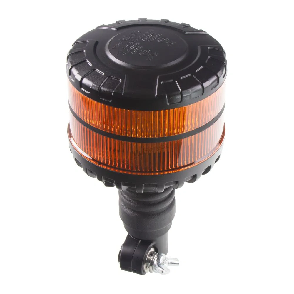 LED maják, 12-24V, 16xLED oranžový, na držák, ECE R65