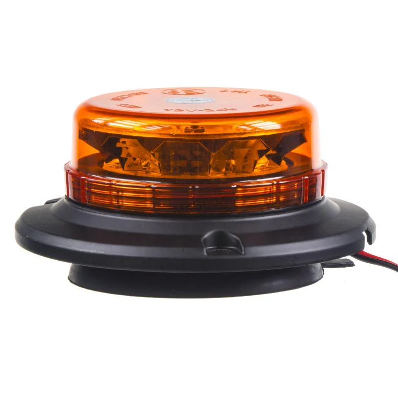 LED maják (wl140), 12-24V, 12x3W oranžový, magnet, ECE R65