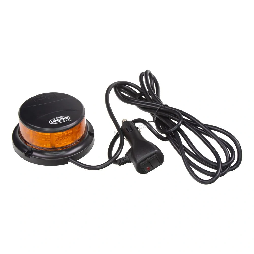 LED maják (wl322m), 12-24V, 64x0,5W, oranžový, magnet, ECE R65 R10