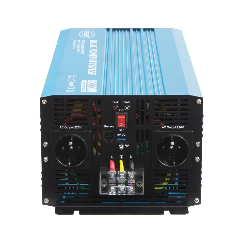 Sinusový měnič napětí z 12-24/230V + USB, 5000W
