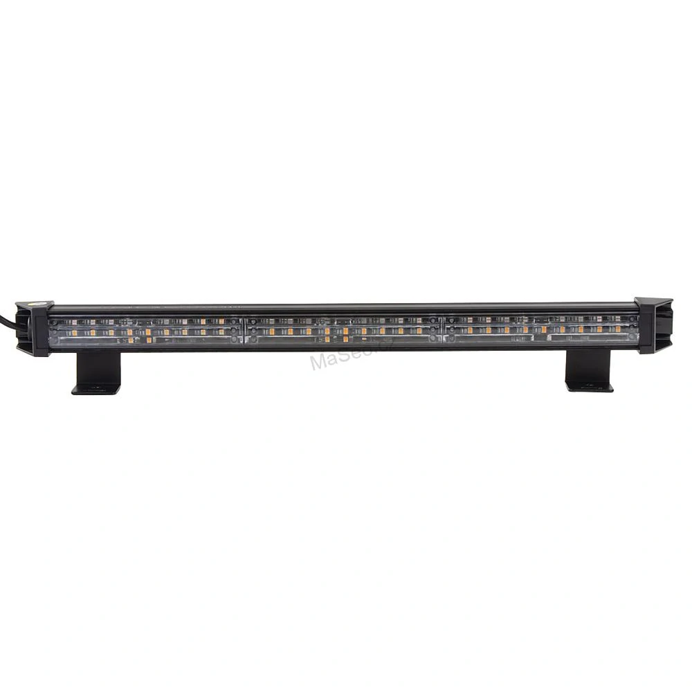 LED alej voděodolná (IP67) 12-24V, 27x LED 1W, oranžová 484mm, ECE R65