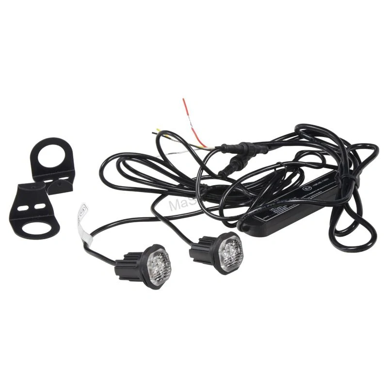 x 2x PROFI výstražné LED světlo vnější oranžové kf312, 12-24V, ECE R65