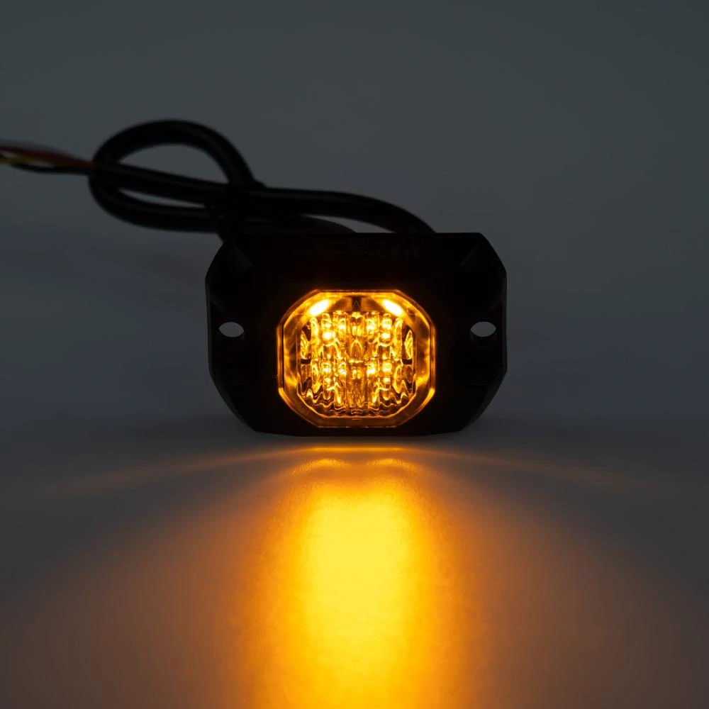 PROFI výstražné LED světlo vnější oranžové kf314a, 12-24V, ECE R65