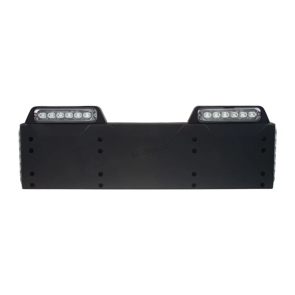 4x PREDATOR 6x4W LED pod SPZ, 12-24V, modrý, ECE R65