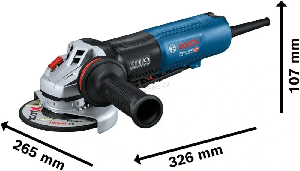 BOSCH Professional Úhlová bruska elektrická 125 mm GWS 17-125 PSB