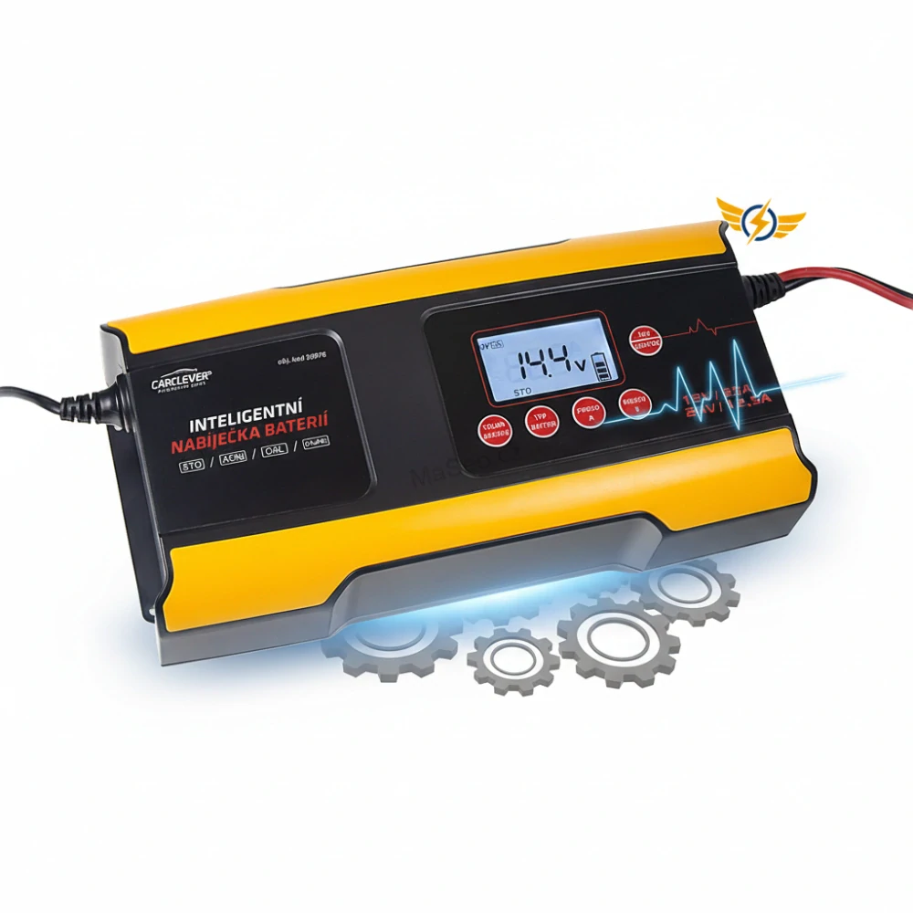 Autonabíječka CARCLEVER 12V/25A & 24V/12,5A + 12V LifePO4