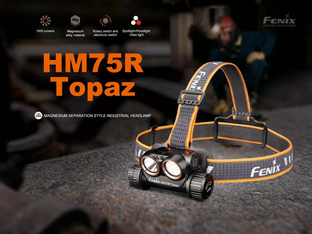 Nabíjecí čelovka Fenix HM75R Topaz
