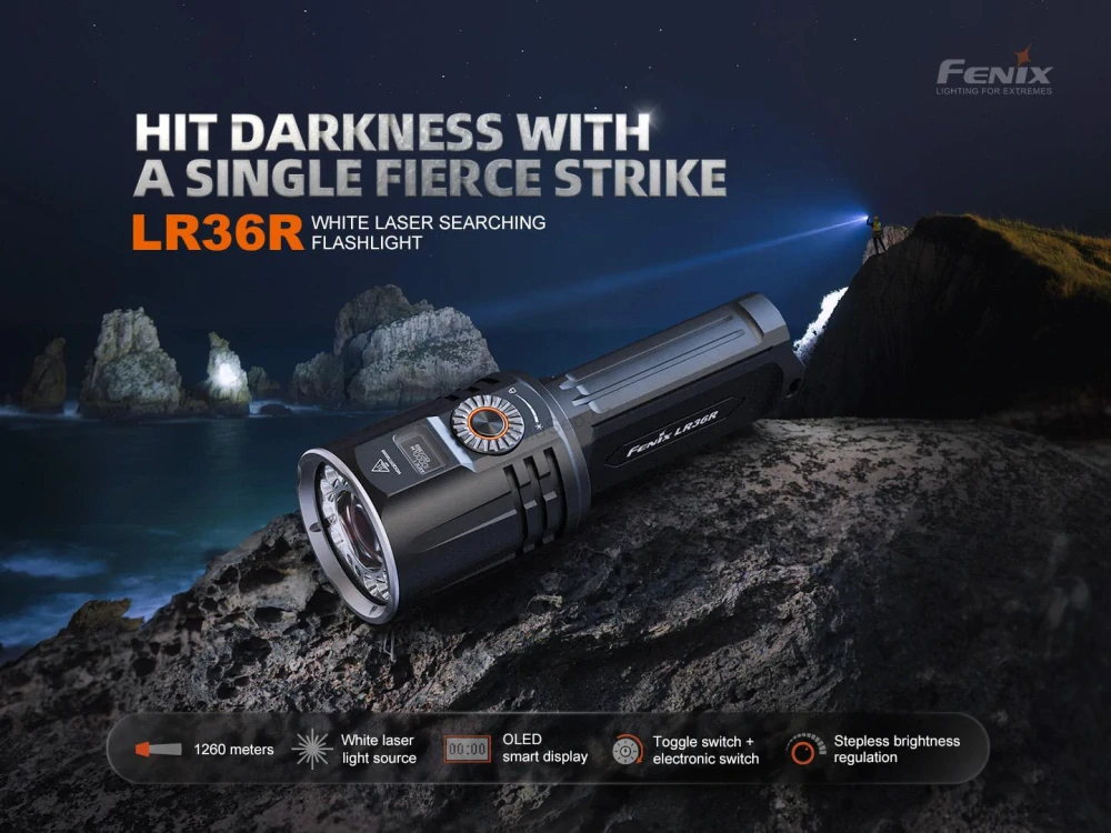 Nabíjecí pátrací svítilna Fenix LR36R