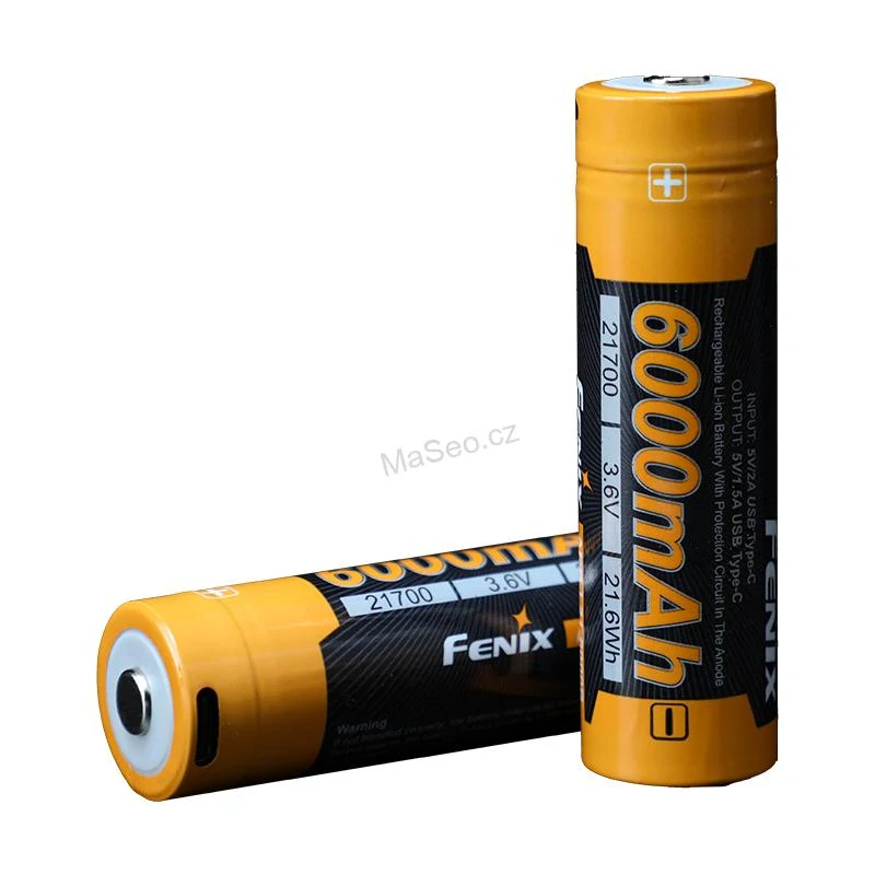 Dobíjecí baterie Fenix 21700 6000 mAh s USB-C (Li-Ion)