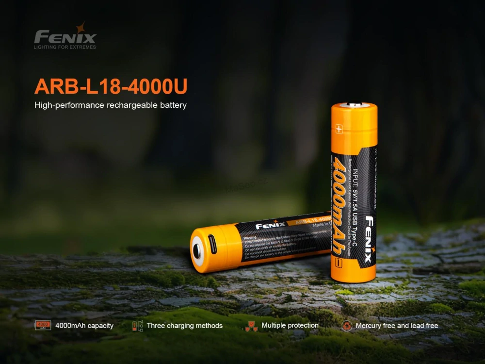 Dobíjecí baterie Fenix 18650 4000 mAh (Li-Ion)