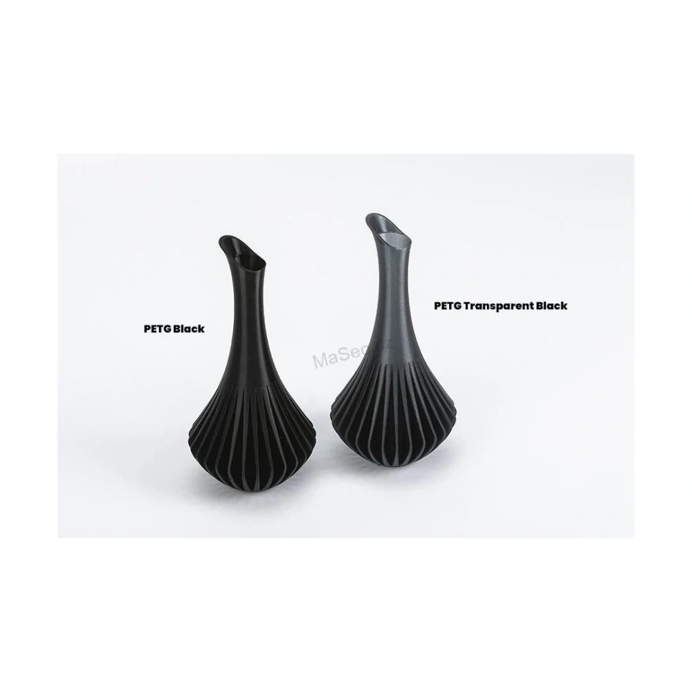 PETG - Transparentní černá 1,75 mm; 1 kg