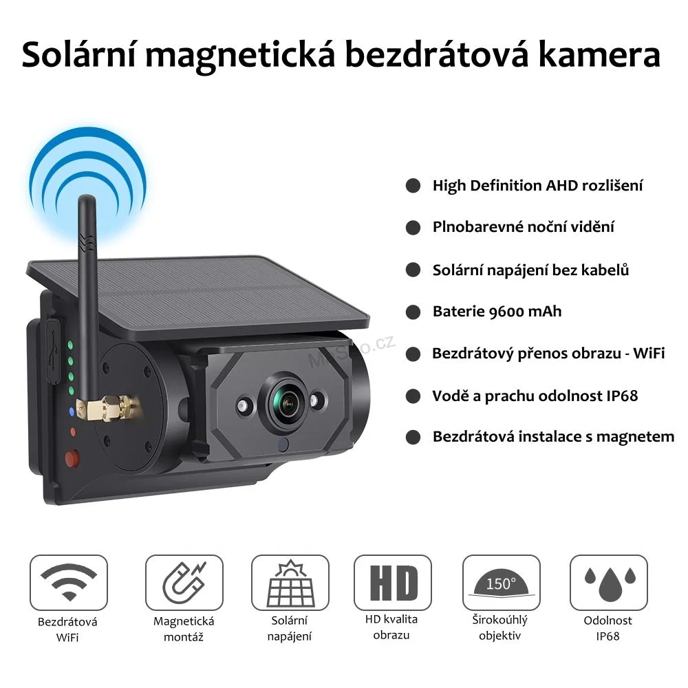 Samostatná solární kamera pro WiFi sety XQ12-F